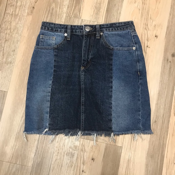 Urban Outfitters Bdg raw hem denim skirt sz Small - Picture 4 of 7